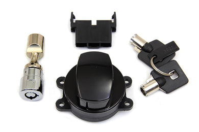Hinge Ignition Switch Gloss Black 2003 / 2008 FXDWG 2003 / 2010 FXST 2003 / 2010 FLST 2003 / 2013 FLHR