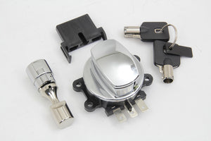 Hinge Ignition Switch Chrome 2003 / 2008 FXDWG 2003 / 2010 FXST 2003 / 2010 FLST 2003 / 2013 FLHR