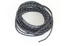 Load image into Gallery viewer, Black 25&#39; Cloth Covered Wire with White Tracer 1941 / 1964 FL 1941 / 1964 EL 1936 / 1964 G