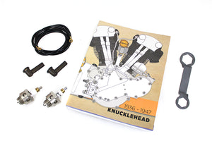 Knucklehead 18mm Spark Plug & Wire Kit 1936 / 1947 EL 1937 / 1948 U 1941 / 1947 FL