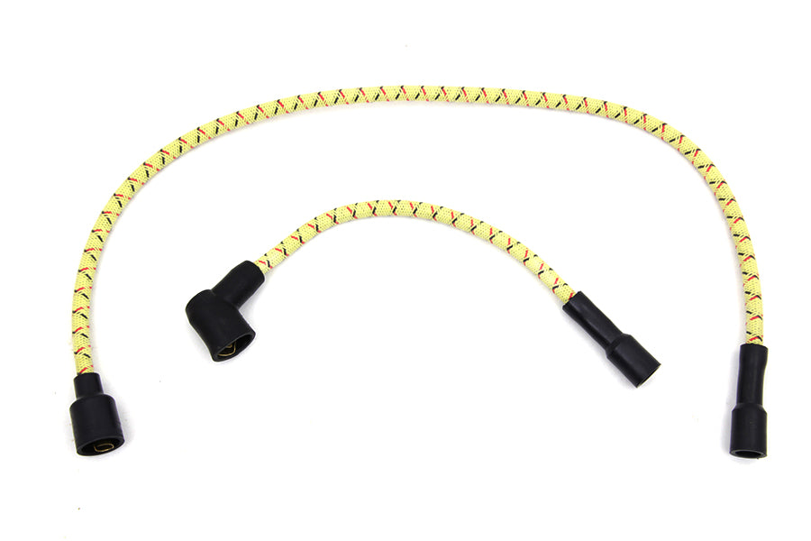 Sumax Yellow with Black & Red Tracer 7mm Spark Plug Wire Set 1980 / 1998 FLT 1980 / 1998 FLT 1986 / 2006 XL