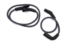 Load image into Gallery viewer, Sumax Black with Blue Tracer 7mm Spark Plug Wire Set 2009 / 2016 FLT