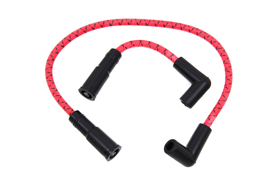 Sumax Red with Black Tracer 7mm Spark Plug Wire Set 1999 / 2017 FXST 1999 / 2017 FLST 1999 / 2017 FXD