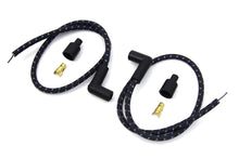 Load image into Gallery viewer, Sumax Black with Blue Tracer 7mm Spark Plug Wire Set 0 /  Custom Application