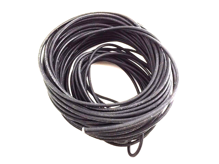 Pure Black 25' Braided Wire 0 /  Custom application