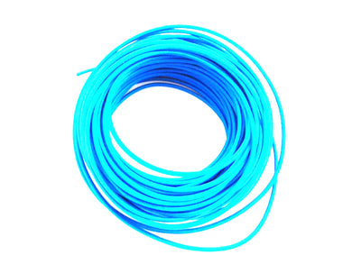 Pure Blue 25' Braided Wire 0 /  Custom application