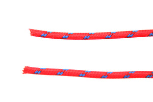 Red with Blue Dot 25' Braided Wire 0 /  Custom application