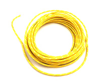 Load image into Gallery viewer, Yellow with White Dot 25&#39; Braided Wire 0 /  Custom application