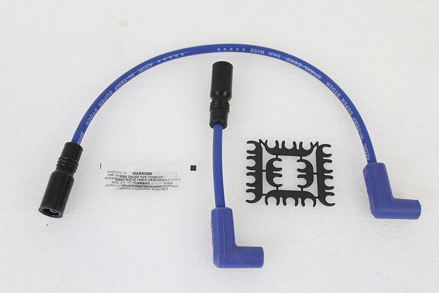 Accel 8mm S/S Spiral Core Ignition Wire Set Blue 2000 / 2017 FXST 2000 / 2017 FLST