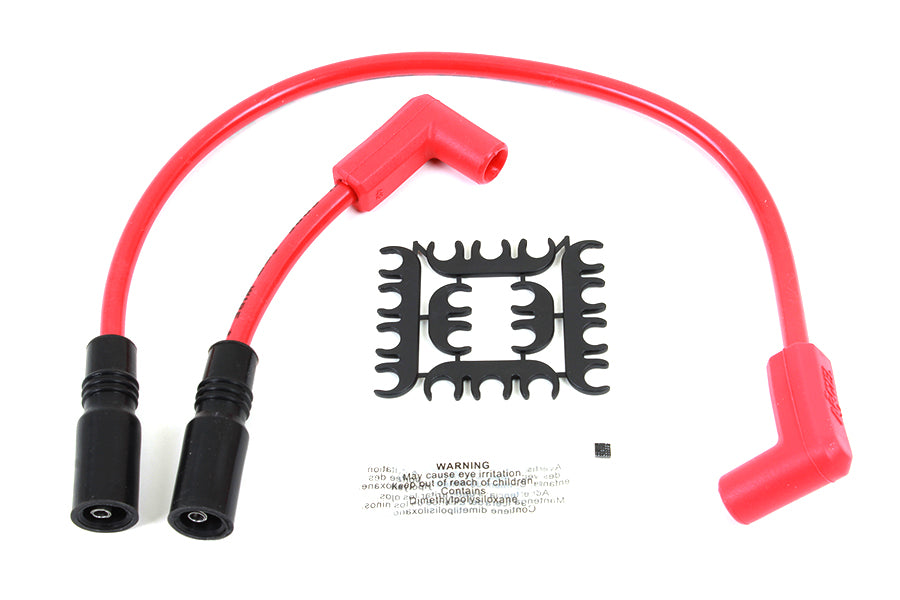 Accel 8mm S/S Spiral Core Ignition Wire Set Red 2000 / 2017 FXST 2000 / 2017 FLST