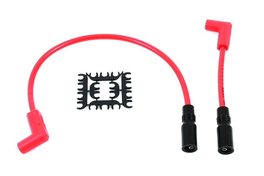 Accel 8mm S/S Spiral Core Ignition Wire Set Red 1999 / 2017 FXD