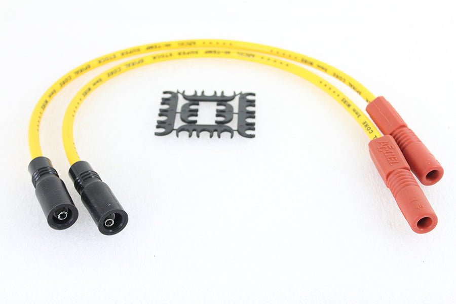 Accel 8mm S/S Spiral Core Ignition Wire Set Yellow 1999 / 2008 FLT 2004 / 2006 XL