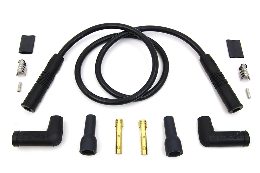 Accel Black 8.8mm Spark Plug Wire Kit 0 /  Custom application