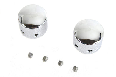 Domed Front Axle Cover Set Chrome Plated 2001 / 2011 FLSTS 2001 / 2011 FXSTS