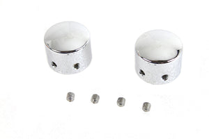 Domed Front Axle Cover Set Chrome Plated 2001 / 2011 FLSTS 2001 / 2011 FXSTS