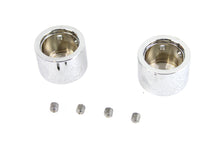 Load image into Gallery viewer, Domed Front Axle Cover Set Chrome Plated 2001 / 2011 FLSTS 2001 / 2011 FXSTS