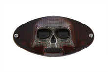 Load image into Gallery viewer, Chrome Cateye LED Tail Lamp Skull Style 0 /  Custom application