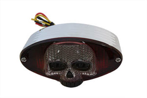 Chrome Cateye LED Tail Lamp Skull Style 0 /  Custom application