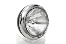 Load image into Gallery viewer, Black Replica 7 Round Headlamp 6 Volt 1949 / 1959 FL