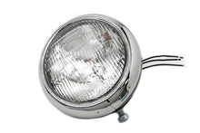 Load image into Gallery viewer, Black Replica 7 Round Headlamp 6 Volt 1949 / 1959 FL