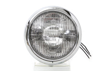 Load image into Gallery viewer, Black Replica 7 Round Headlamp 6 Volt 1949 / 1959 FL