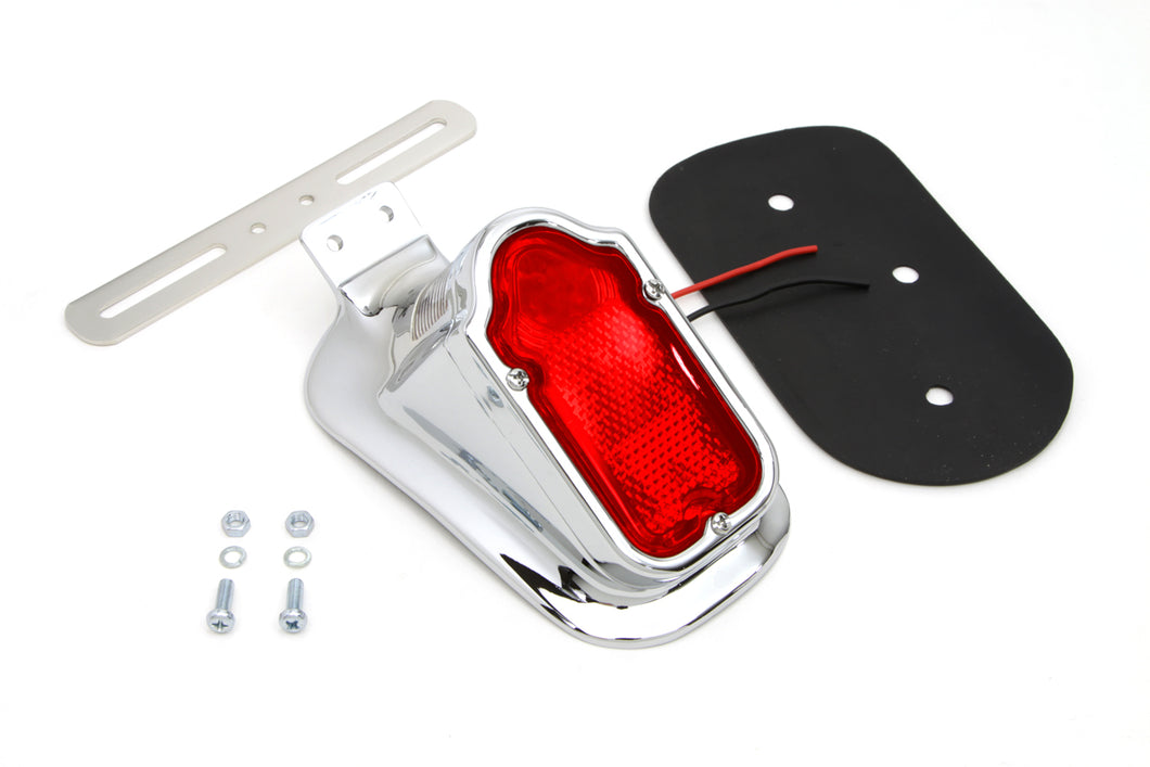 Chrome Tombstone Style Tail Lamp Assembly 0 /  Custom application