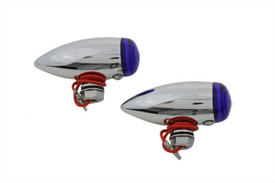 Mini LED Bullet Blue Lens Marker Lamp Set 0 /  Custom application