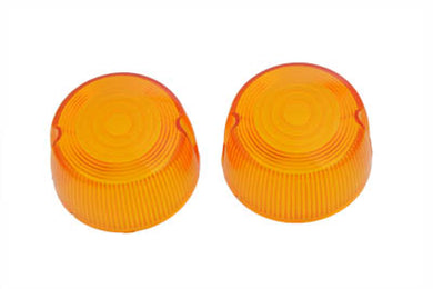 Turn Signal Lens Set Stock Style Amber 1973 / 1985 XL 1973 / 1984 FX 1982 / 1985 FXR 1982 / 1985 FXR