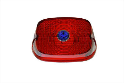 Tail Lamp Lens Red with Blue Dot 1973 / 1984 FL 1973 / 1998 XL 1991 / 1998 FXD 1973 / 1984 FX 1985 / 1998 FXST 1985 / 1998 FLT 1986 / 1998 FLST 1982 / 1994 FXR 1982 / 1994 FXR