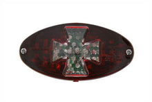 Load image into Gallery viewer, Oval Tail Lamp with Maltese Inset Red 0 /  Custom application