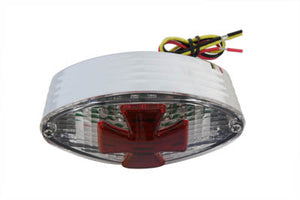 Oval Tail Lamp with Maltese Inset Clear Lens with Red Cross 0 /  Custom application