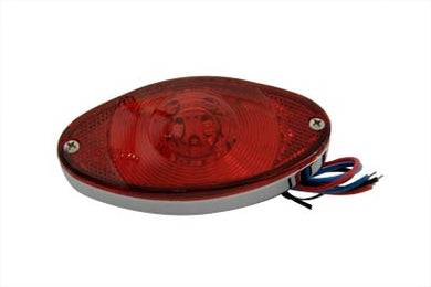 Thin Cateye Tail Lamp with Red Lens 0 /  Custom application