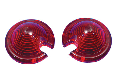Replacement Red Lens Set for Turn Signal 0 /  Replacement application for tombstone tail lamp