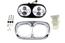 Load image into Gallery viewer, Chrome Dual LED Headlamp Unit 2004 / 2013 FLTR