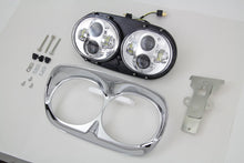 Load image into Gallery viewer, Chrome Dual LED Headlamp Unit 2004 / 2013 FLTR