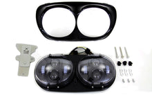 Load image into Gallery viewer, Black Dual LED Headlamp Unit 2004 / 2013 FLTR