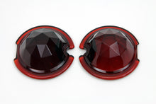 Load image into Gallery viewer, Tail Lamp Lens Set Faceted Red 1949 / 1985 FL