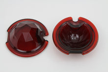 Load image into Gallery viewer, Tail Lamp Lens Set Faceted Red 1949 / 1985 FL