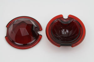 Tail Lamp Lens Set Faceted Red 1949 / 1985 FL