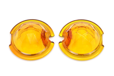 Tail Lamp Lens Set Faceted Amber 1949 / 1985 FL