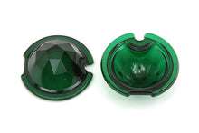 Load image into Gallery viewer, Tail Lamp Lens Set Faceted Green 1949 / 1985 FL