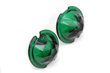 Load image into Gallery viewer, Tail Lamp Lens Set Faceted Green 1949 / 1985 FL