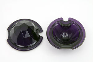 Tail Lamp Lens Set Faceted Purple 1949 / 1985 FL