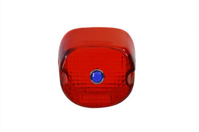 Tail Lamp Lens Laydown Style Red with Blue Dot 1979 / 1998 FLT 1979 / 1998 FLT
