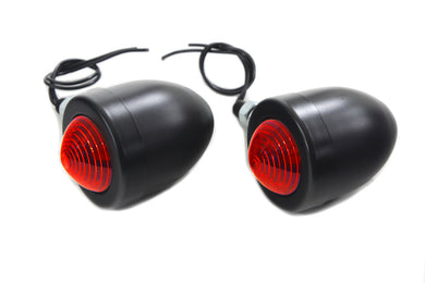 Black Bullet Marker Lamp Set with Red Lens 0 /  Custom application