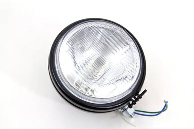 5-3/4 Round Stock Type Black Headlamp 1974 / 1994 XL 1974 / 1984 FX 1974 / 1984 FX
