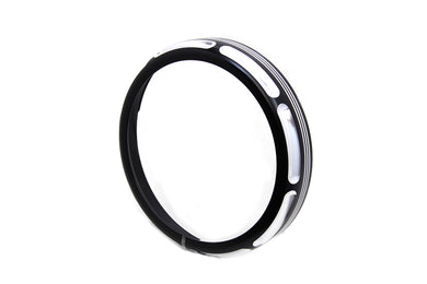 7 Black Anodize Burst Headlamp Trim Ring 1993 / 2013 FLT