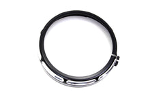 Load image into Gallery viewer, 7 Black Anodize Burst Headlamp Trim Ring 1993 / 2013 FLT