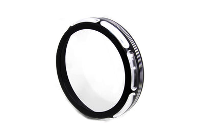 7 Black Anodize Burst Headlamp Trim Ring 2014 / UP FLHT 2014 / UP FLHX 1994 / UP FLHR