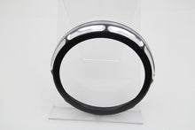 Load image into Gallery viewer, 7 Black Anodize Burst Headlamp Trim Ring 2014 / UP FLHT 2014 / UP FLHX 1994 / UP FLHR